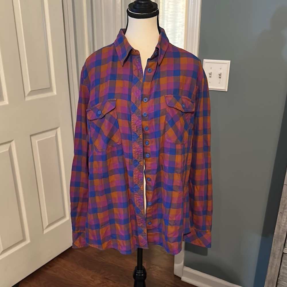 Duluth Trading Co Multicolor Plaid Men's Shirt